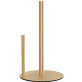 Niffgaff paper-towel-holder gold front view highlights rustproof, stylish kitchen organization.