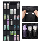 NiHome 35-pocket door organizer holding Stanley tumblers securely and accessibly.