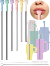 NiHome macaron anti-wrinkle flat-tip straw assembly for comfortable sipping.