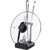 NiHome pot lid ladle holder keeps lids organized and accessible