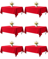 Niuara red tablecloth 60x102 pack six guarding the table surface from scratches