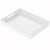NIUBEE acrylic serving tray top view showing 12x16 size for convenient breakfast in bed