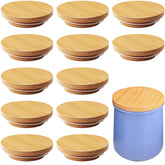 nlkacsy bamboo jar lid with La Fermiere fit for airtight freshness.