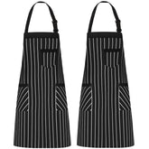 NLUS 2-pack apron with front pockets for tools and recipe cards