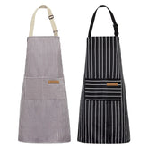 NLUS kitchen apron with two pockets keeps tools and phone within reach.