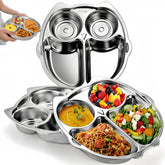 Noamus owl-shape 9-inch divided plate for balanced meals