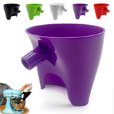 NOBALLS flour funnel for KitchenAid ensures neat, spill-free pouring.