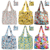 Noilk reusable bags folded in the pocket for easy carry and storage