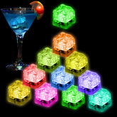 Nonley light up LED ice cubes glow in colorful tones for drinks and parties