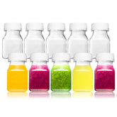Norcalway ginger shot bottles with caps for mess-free on-the-go use.
