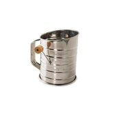 Nordic Ware flour sifter with rotary design for light, fluffy batters and even dusting