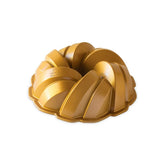 Nordic Ware NW95577 braided rope Bundt pan in gold for precise, decorative cake detail