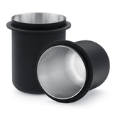 Normcore 58mm dosing cup mouth-fit for easy grinder transfer and tidy cups.