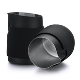 Normcore handleless milk pitcher 450ml top view demonstrates precise pouring and control.