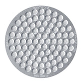Normcore puck screen 53.3mm side view with ultra-thin 0.8mm profile for even water flow.