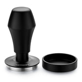 Normcore V4 coffee tamper top view showing 53.3mm base for even tamp