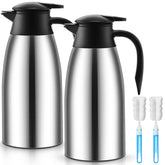 Norme 2-piece thermal carafe set, front view, 68 oz capacity for gatherings