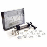 Norpro 3299 cookie press with case creates quick, decorative cookies for family gatherings.