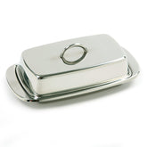 Norpro butter dish with lid and tray keeps butter clean and stylish on the table.