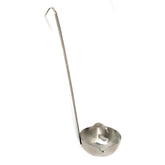 Norpro stainless steel canning ladle with dual spouts for precise pouring.