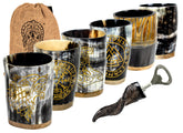 Norse Empire Viking horn mug 6-pack collection for barware and decor