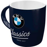 Nostalgic-Art BMW Classics mug front view, retro coffee companion for BMW fans