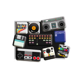 Nostalgic-Art retro wave magnets for vibrant fridge display and reminders.
