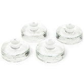 Nourished Essentials heavy glass fermentation weights set of four for wide mouth jars.