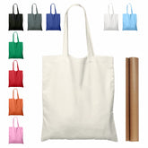NPBAG 15x16 natural cotton tote bag, durable for daily errands.