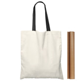 NPBAG natural cotton tote front view with reinforced handles for versatile carry.