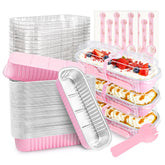 NPLUX pink mini loaf pan packaging showcases compact design for easy gifting.