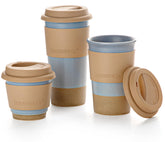 Nucookery ceramic travel mug 20oz with speckled glaze for daily use