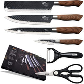 Numola 6-piece knife set in a black box for a stylish kitchen gift