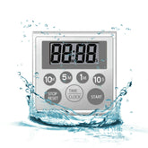 NUOSWEK digital timer with back magnet for fridge use and kitchen timing