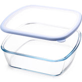 NUTRIUPS glass baking dish with lid for versatile oven use and easy serving.