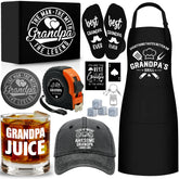 NVTROVI Grandpa Juice glass with bold engraving for grandpa gifts