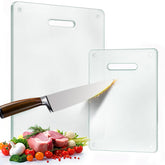 OAKJAR tempered glass cutting board 16x12 with handle for stable chopping