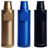 OakMsOik high-capacity bottle in black blue gold for travel spice storage.