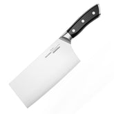 OAKSWARE cleaver 7-inch blade close-up highlights sharp edge for precise chopping