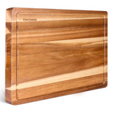 OAKSWARE edge grain acacia cutting board 30x22 inches prepared for daily prep and long-lasting use