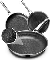OATOFP 8inch pan with hybrid snowflake surface for easy release.