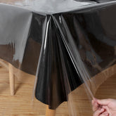 Obstal clear tablecloth 54x78 rectangle protects surfaces from spills while staying transparent