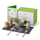 Ochcahser matcha bowl with spout for smooth pours