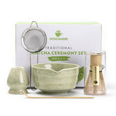Ochcahser matcha set spout bowl for clean, controlled pours during tea rituals