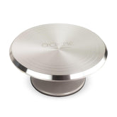 O’CREME cake turntable stand with a 12-inch base for stable decorating.