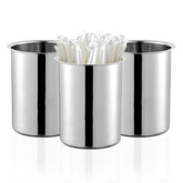 OCS Parts 6.75-inch utensil holders set of 3, front view for organized counters.