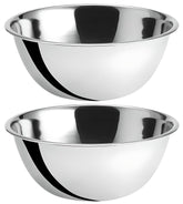 OCS Parts 8qt mixing bowls stacked for space-saving organization.
