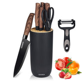 ODDIER 8-piece set with chef knife for precise home cooking