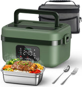 ODSD cordless lunch box shows battery-charge for on-the-go meals