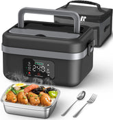 ODSD cordless lunch box front view highlighting compact design for office use